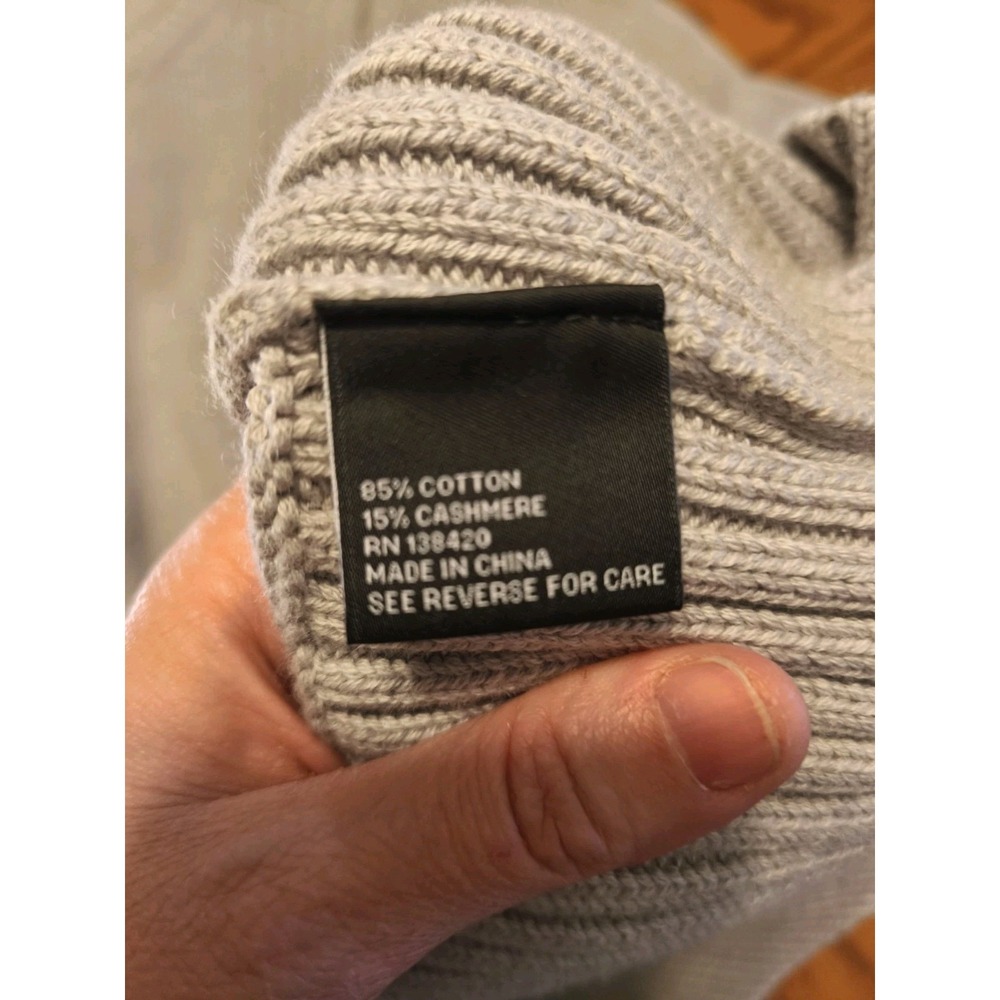 Carlise Cotton Cashmere Quarter Zip Cable Knit Tunic Sweater Small - Picture 6 of 9